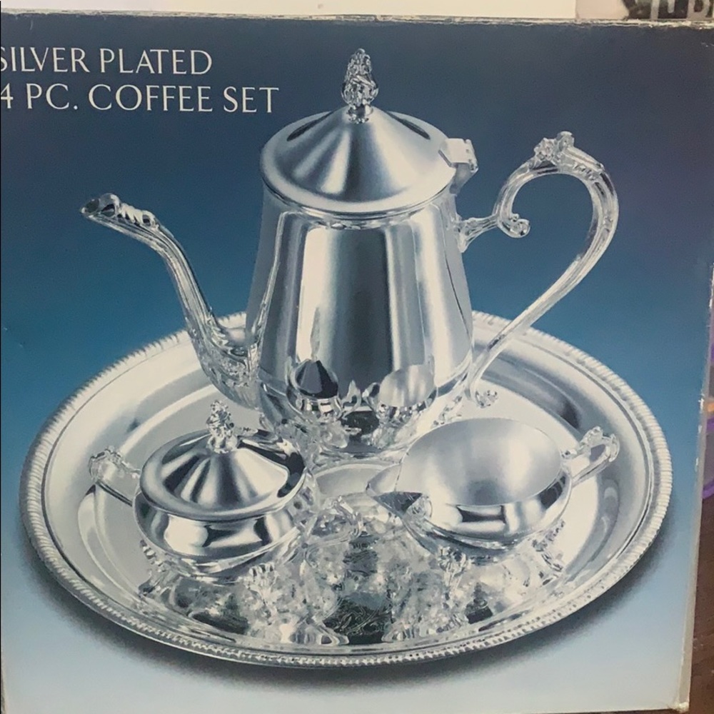 Silver plated coffee set